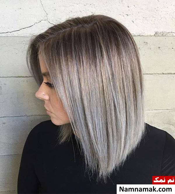رنگ مو بلوند دودی تیره