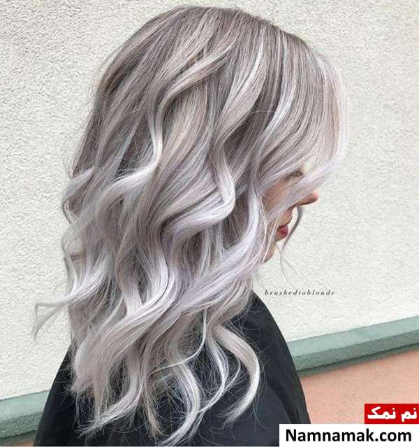 رنگ مو بلوند دودی روشن
