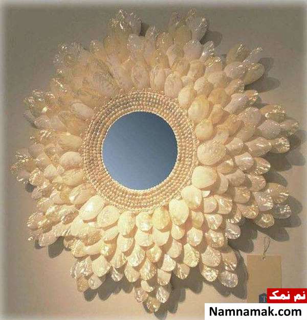تزیین آینه پذیرایی با صرف