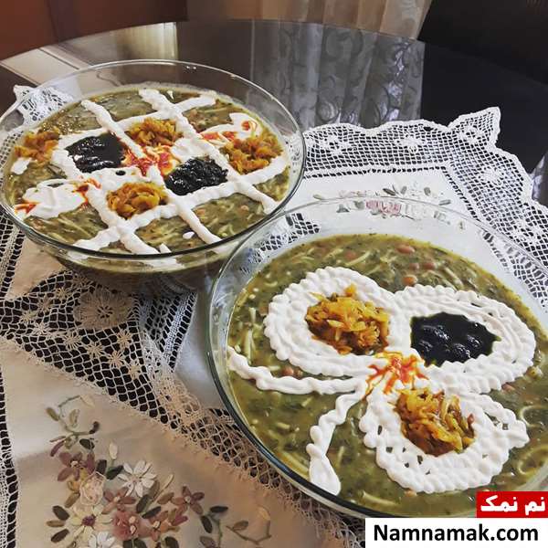 آش کشک و جعفری طرز تهیه آش کشک