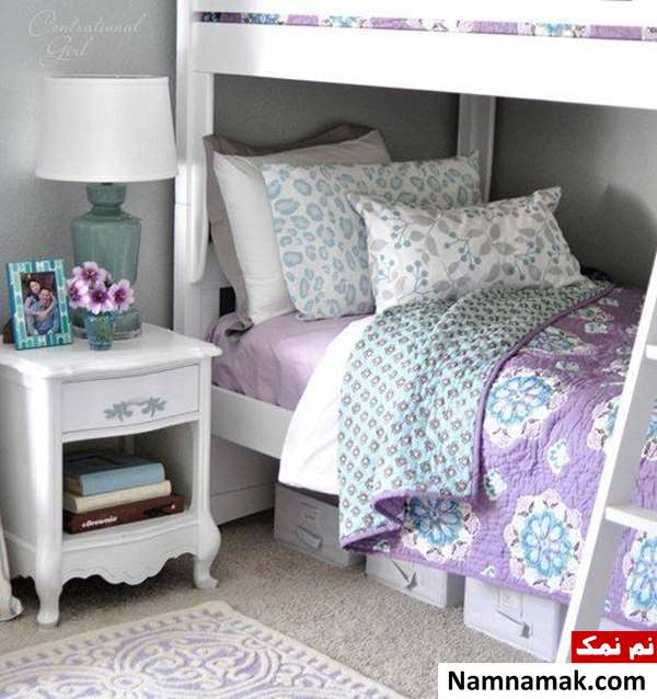 تاق بنفش کودک چیدمان اتاق بنفش کودک