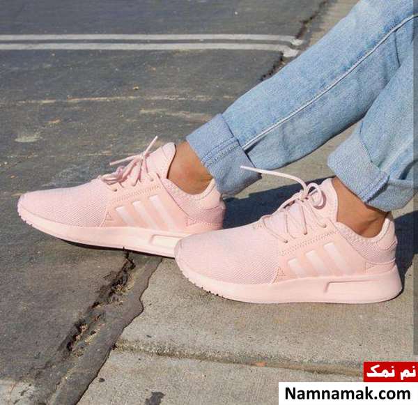 کتانی دخترانه صورتی کمرنگ