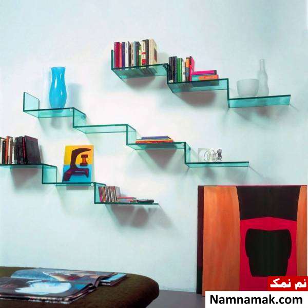 طاغچه شیشه ای دکوراتیو