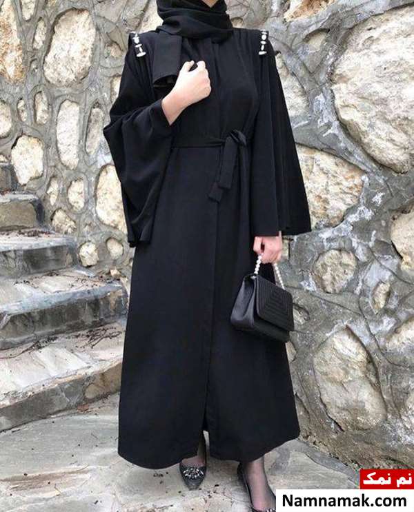 مدل مانتو مشکی محرمی