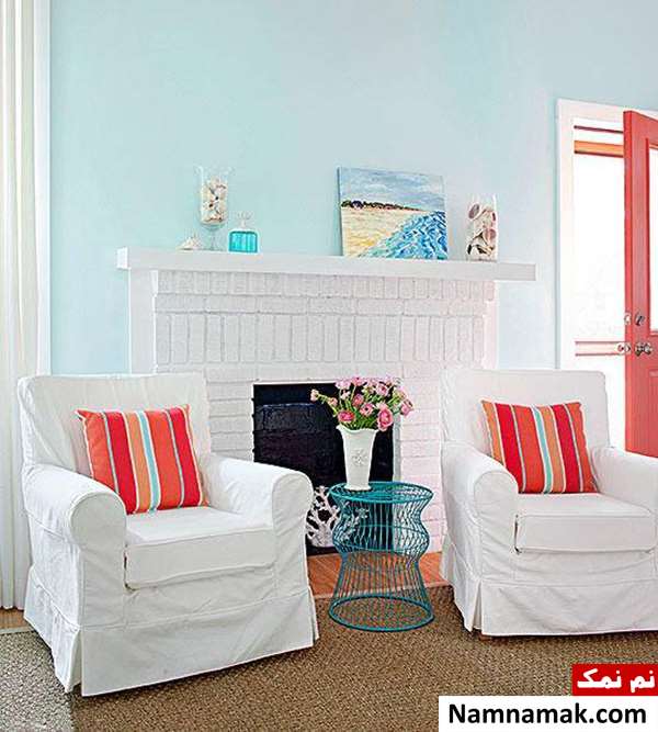 دکوراسیون آبی درباری ترکیب آبی و در دکوراسیون
