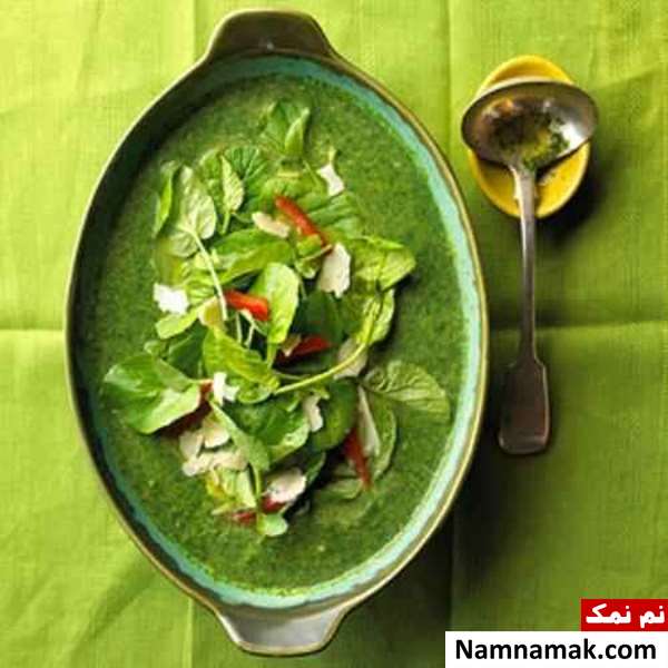 سوپ اسفناج سوپ اسفناج طرز تهیه سوپ اسفناج