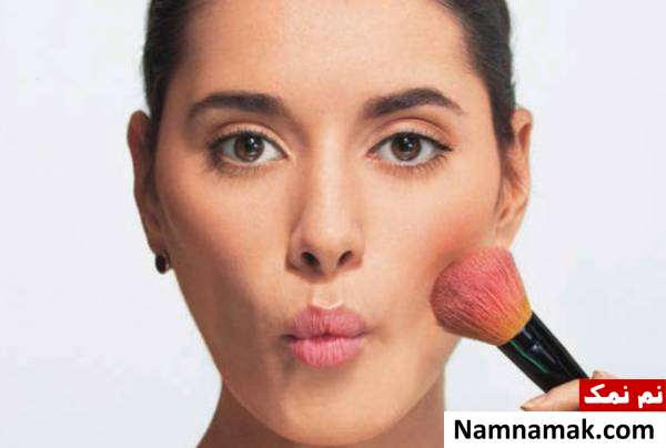 رژگونه صورت کشیده آموزش رژگونه زدن