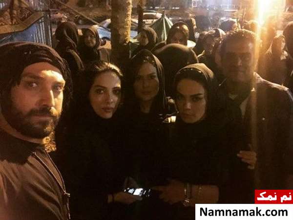 بازیگران و چهره های مشهور ایرانی در عزاداری های ماه محرم عکس رز رضوی