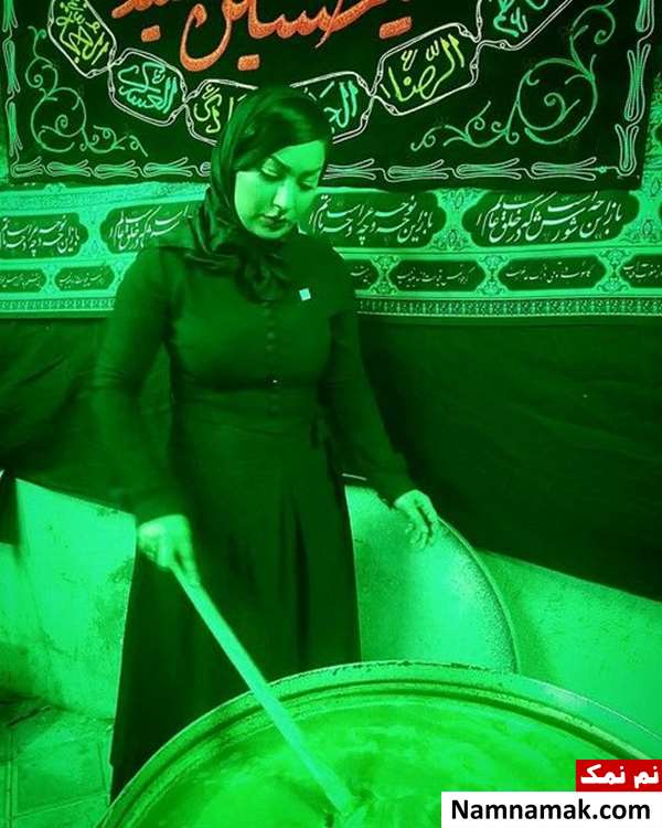 بازیگران و چهره های مشهور ایرانی در عزاداری های ماه محرم عکس شقایق دلشاد