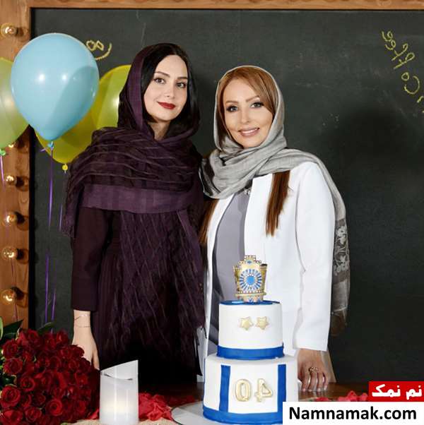 مدل مانتو شیک مریم خدارحمی در کنار پرستو صالحی