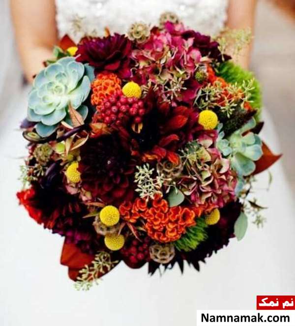 دسته گل طبیعی شیک دسته گل طبیعی شیک پاییزی