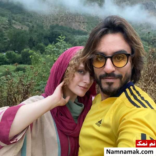تبریک عاشقانه نگین معتضدی برای تولد همسرش نگین معتضدی و امین امانی