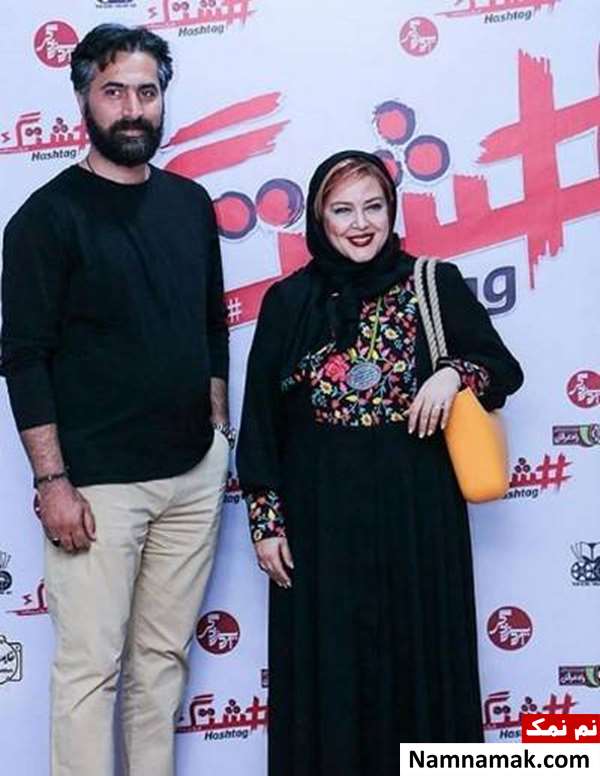 بهاره رهنما و همسرش عکس بهاره رهنما و همسرش در اکران خصوصی هشتگ