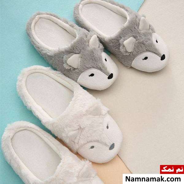 پاپوش پاپوش پشمی دخترانه شیک