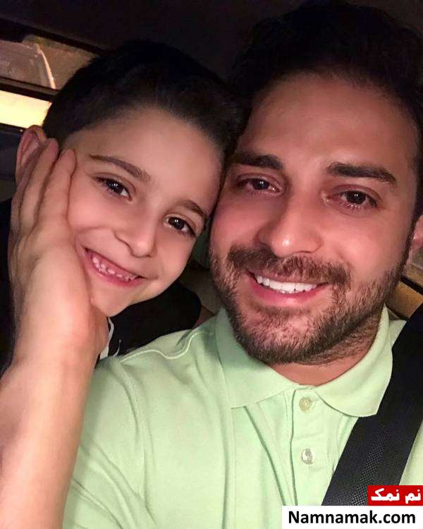 عکس بابک جهانبخش و پسرش