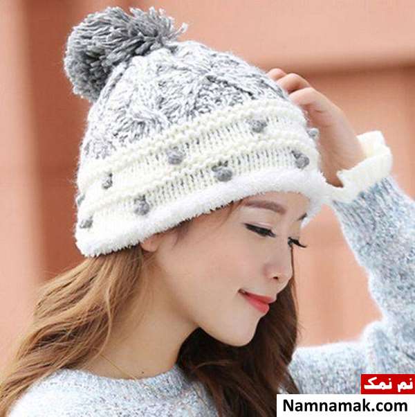 کلاه بافتنی دخترانه اسپرت
