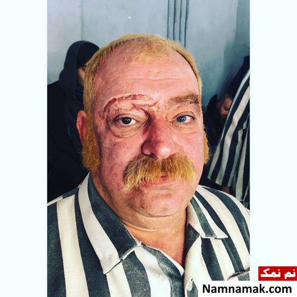 علی فتاحی نمونه ای از گریم های عبدالله اسکندری