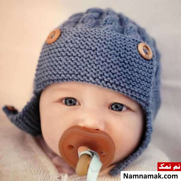 کلاه بافتنی روگوشی نوزادی
