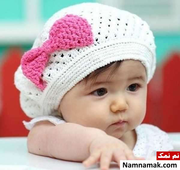 کلاه نوزادی دخترانه شیک