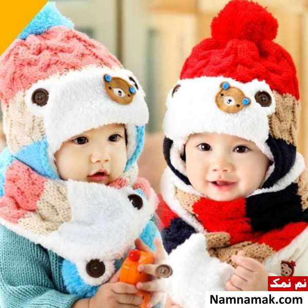 شال و کلاه زمستانی پسرانه