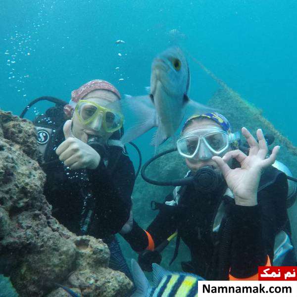 شبنم فرشادجو و هانیه توسلی غواصی شبنم فرشادجو و هانیه توسلی
