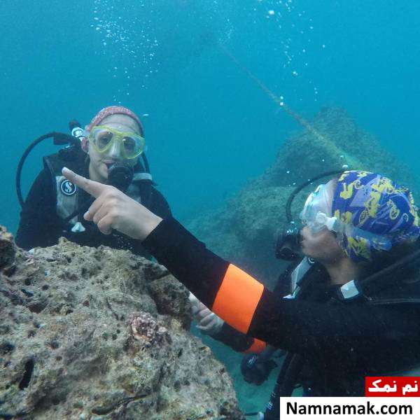 شبنم فرشادجو و هانیه توسلی غواصی شبنم فرشادجو و هانیه توسلی