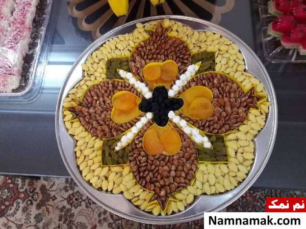 تزیین آجیل عروس برای عید
