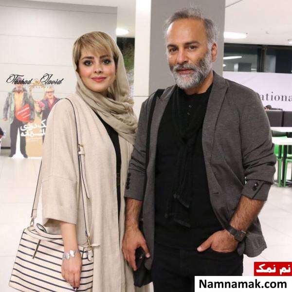 حمیدرضا آذرنگ و همسرش حمیدرضا آذرنگ و ساناز بیان همسرش
