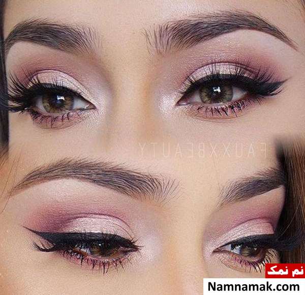 سایه چشم ساده صورتی رنگ