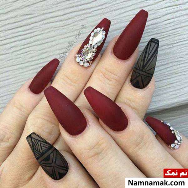 مانیکور ناخن دیزاین ناخن ها با لاک خوشرنگ