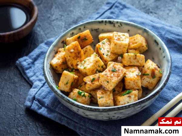 پنیر لوبیا یا توفو توفو یا پنیر لوبیا برای رفع درد فاسیا