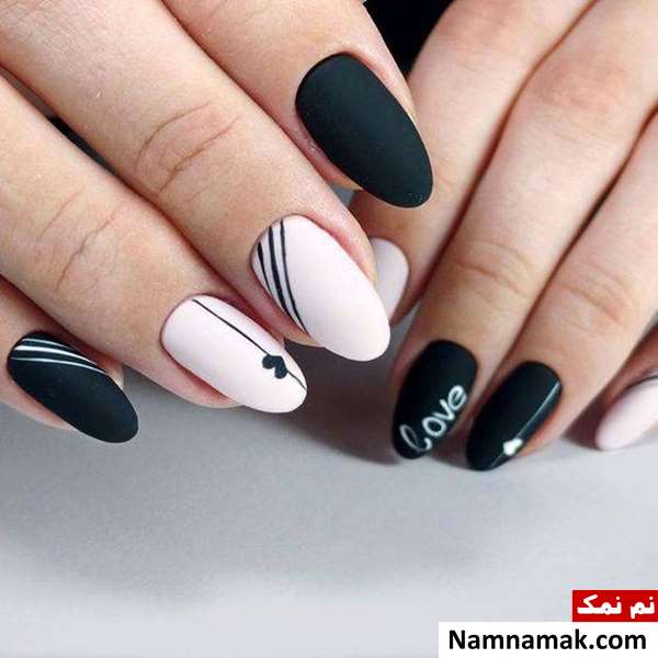 مدل های شیک طراحی ناخن طراحی ناخن با لاک مشکی