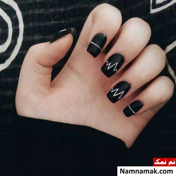 دیزاین ناخن دیزاین ناخن طرح ضربان قلب