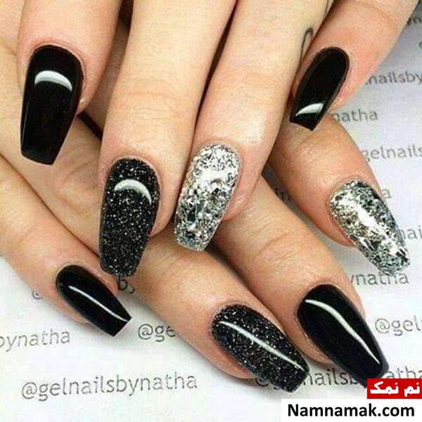 طراحی ناخن با اکلیل طراحی ناخن با لاک اکلیلی