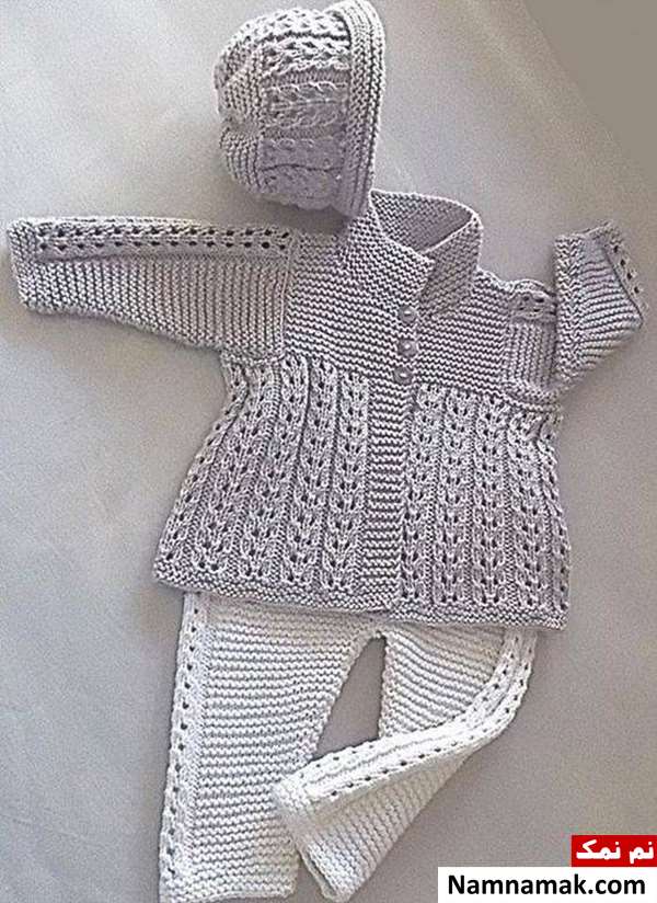 لباس بافتنی مجلسی بچه گانه
