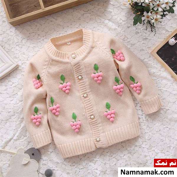 لباس بافتنی بچه گانه دخترانه
