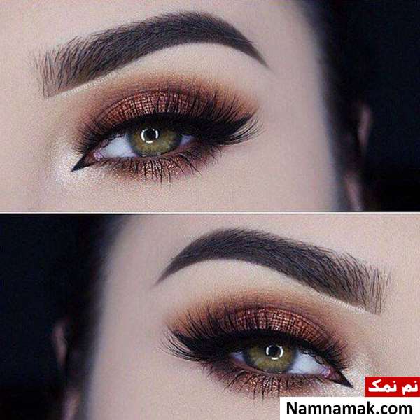آرایش چشم سبز برای عروسی