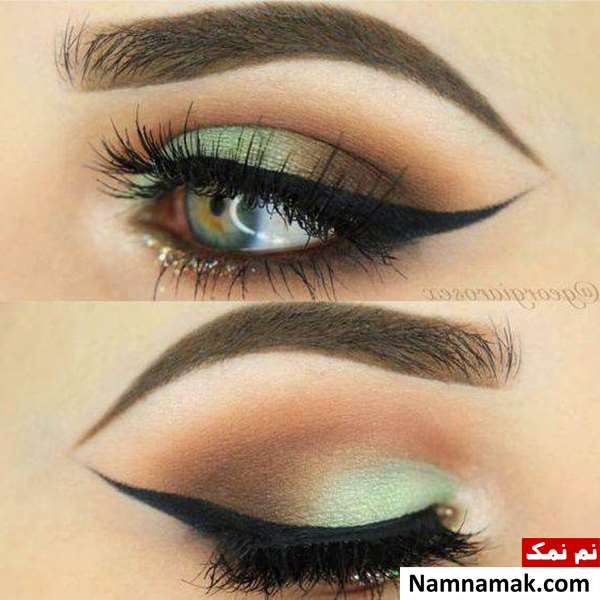 آرایش چشم مجلسی برای چشم سبز