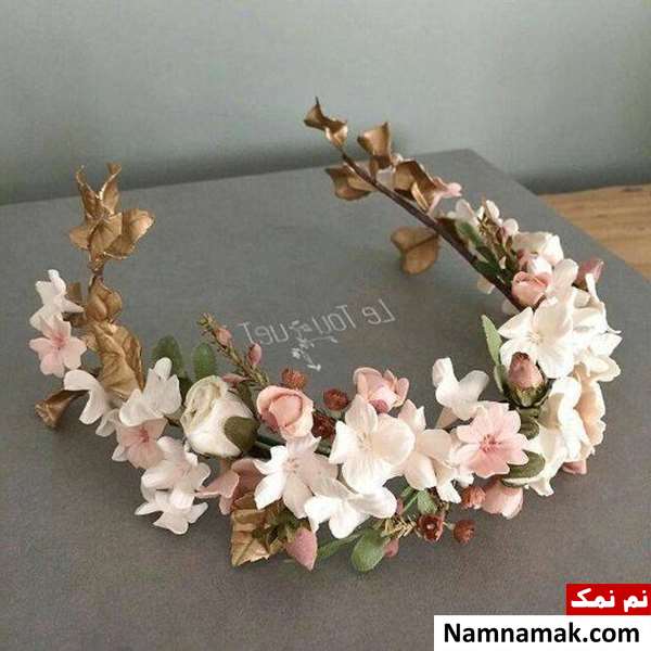 مدل تاج گل برای دور سر 