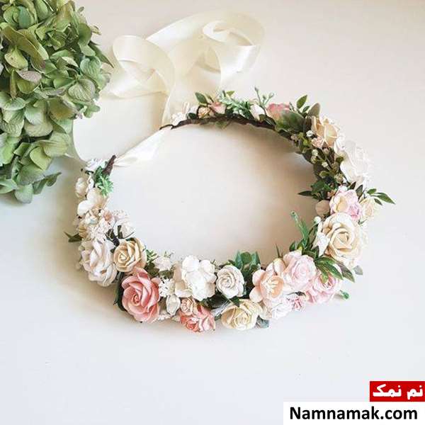 تاج گل دخترانه برای عروسی