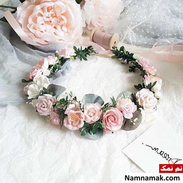 مدل حلقه گل دور سر عروس
