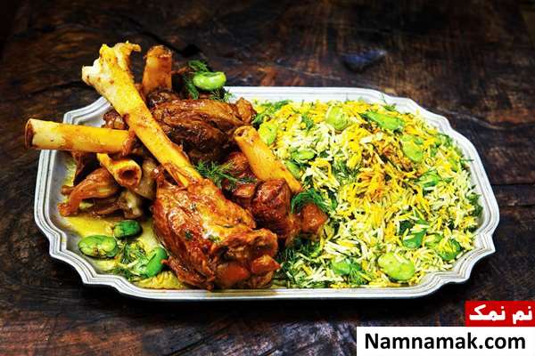 باقالی پلو با ماهیچه طرز تهیه کامل باقالی پلو