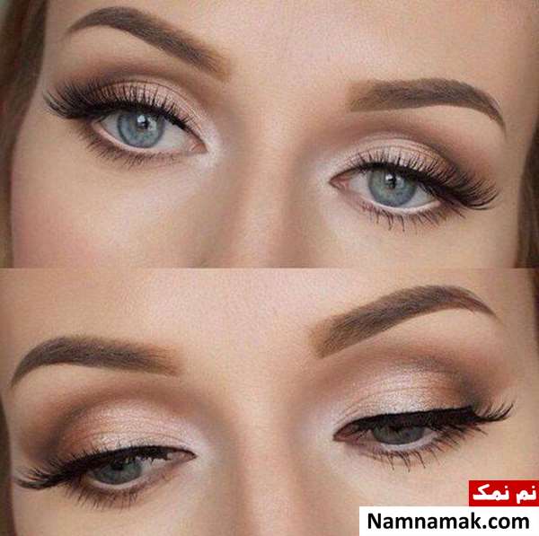 سایه چشم ملایم برای چشم آبی