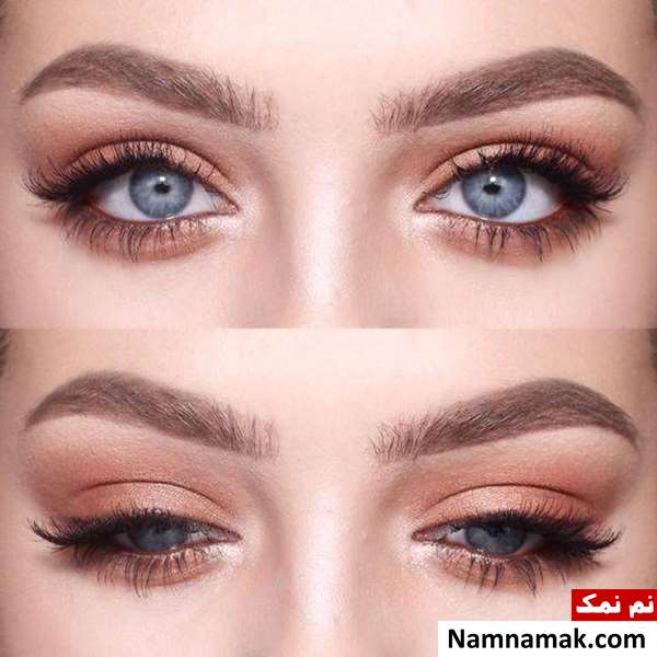 آرایش چشم مجلسی برای چشم آبی