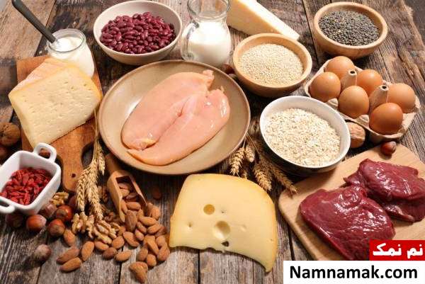کراتینه مو با مواد غذایی پروتئینی