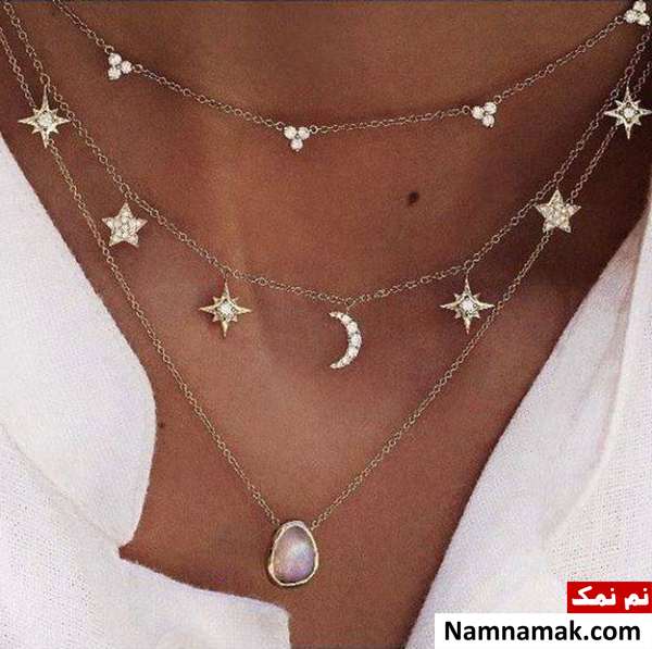 گردنبند ماه و ستاره شیک
