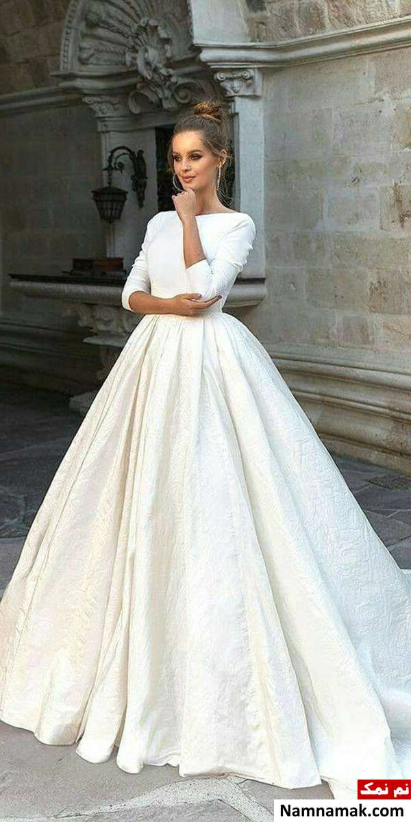 لباس عروس ساده و پف دار