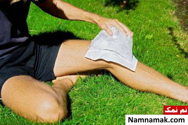 یخ درمانی کمپرس یخ برای زانو درد