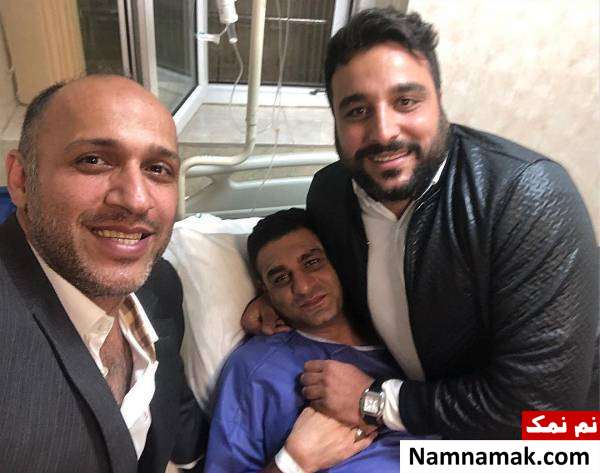 پوریا تابان پوریا تابان بعد از جراحی در بیمارستان