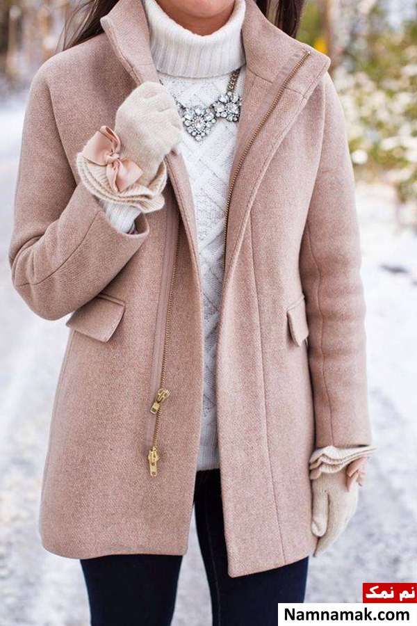 مدل یقه ایستاده مدل یقه ایستاد برای پالتو